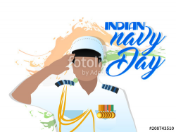 nice and beautiful abstract or poster for Indian navy Day ...