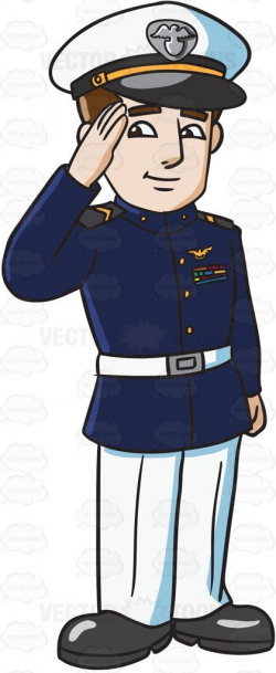 A navy man in formal outfit #cartoon #clipart #vector ...