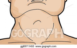 Vector Art - Muscular human neck. Clipart Drawing gg69711453 ...