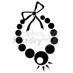 Pearl necklace clipart. Royalty-free clipart # 374799