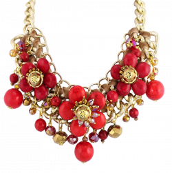 Red Necklaces - clipart