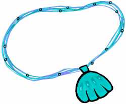 Aqua Shell Necklace | Club Penguin Shops Wiki | FANDOM powered by Wikia