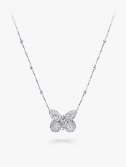 Necklace Clipart Princess Necklace - Diamond Butterfly ...