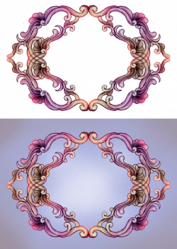 991 Purple rococo frame 01 by Tigers-stock on DeviantArt