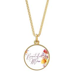Beautiful Mom Dahlilah Round Gold Necklace - Dreams After All
