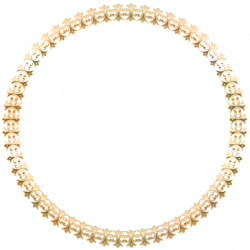 Round Border Frame Gold Transparent PNG Image | scrapbook ideas and ...
