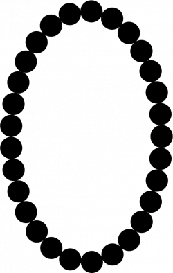 Pearls Necklace Oval Frame Shape Svg Png Icon Free Download (#34607 ...