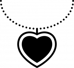 Heart Hanging Of A Thin Necklace Svg Png Icon Free Download (#34918 ...