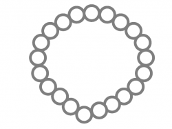Necklace image clipart black svg - Clip Art Library