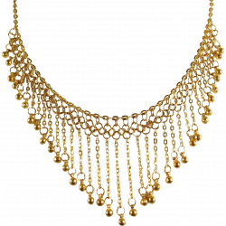 Gold Bib Necklace - clipart