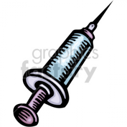 cartoon syringe clipart. Royalty-free clipart # 149489