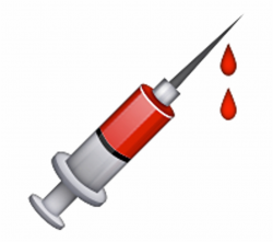 Clip Art Library Stock Needle With Blood Clipart - Syringe ...