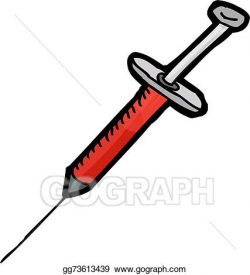 Clip Art Vector - Isolated hypodermic needle syringe. Stock ...
