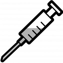 Syringe Clipart Black And White | Letters Format