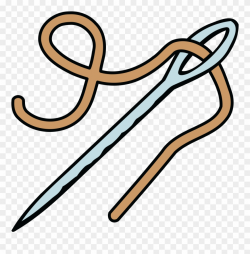 Free Clipart Of A Needle And Thread - Clipart Picture Of ...