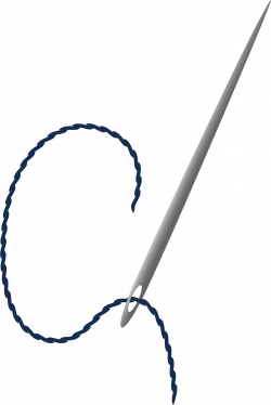 Clipart - Needle and cotton