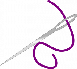 Needle & Purple Thread Clip Art at Clker.com - vector clip art ...