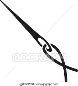 Clip Art Vector - The thread with a needle icon. tailor and ...