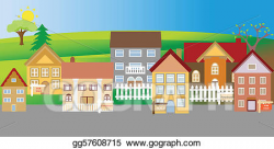 Clip Art Vector - Houses for sale and foreclosure. Stock EPS ...