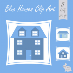 House Home Clip Art Blue Clipart Building Town Neighborhood