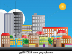 Vector Stock - Neighborhood. Clipart Illustration gg59670824 ...