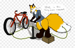 The Neighbor's Bike Pump - Bicycle Clipart (#1442062 ...