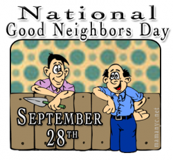September 28th is National Good Neighbor Day | Welcoming ...