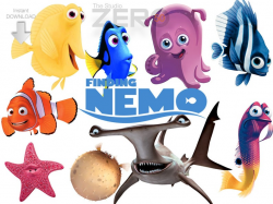 50 Finding Nemo Clipart, 300DPI PNG Images, Instant Download, Printable  Iron On Transfer or Use as Clip Art - DIY Disney, Nemo Clipart