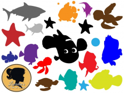 Finding Nemo svg, Dory SVG, svg cutting file, use as clipart,Silhouette  Cameo,cricut, vinyl, Finding nemo clipart, finding dory, svg files