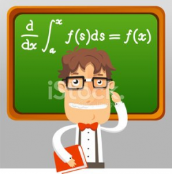 Nerd Teacher Math Geek Holding Book Teaching Maths Formula ...