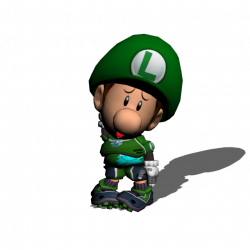 Nervous Baby Luigi Strikers Charged by BabyLuigiOnFire on DeviantArt