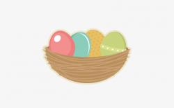 Easter Eggs In Nest Svg Cutting Files Easter Egg Svg ...