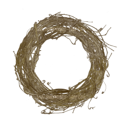 DIGITAL Printable Plain Watercolour Wreath Nest Clipart ...
