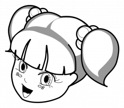 clipartist.net   Clip Art   anime girl outline black white line ...