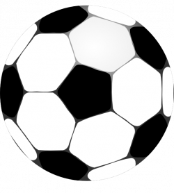 clipartist.net » Clip Art » football futbolo soccer ball black white ...