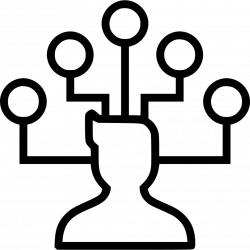 Businessman Connection Network Nodes Team Hierarchy Structure Svg ...