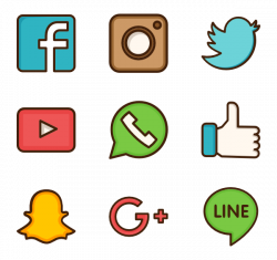 154 social network icon packs - Vector icon packs - SVG, PSD, PNG ...