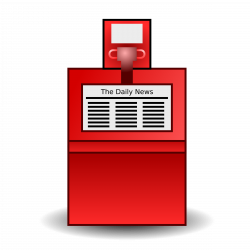 Clipart - Newspaper stand