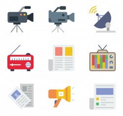 11 news media icon packs - Vector icon packs - SVG, PSD, PNG, EPS ...