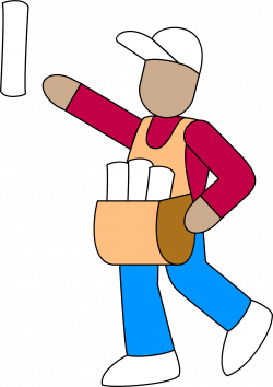 Clipart - paperboy