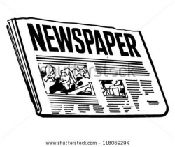 28+ Collection Of Black And White Newspaper Clipart | High ...
