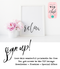 Join my VIP Club to get access to the lounge! You get my newsletter ...