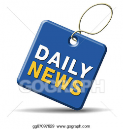 Stock Illustration - Daily news icon. Clipart gg67097629 ...
