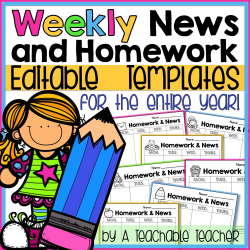 Newsletter Template | beginning of school | Newsletter ...