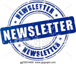 Vector Art - Newsletter stamp. EPS clipart gg75014455 - GoGraph