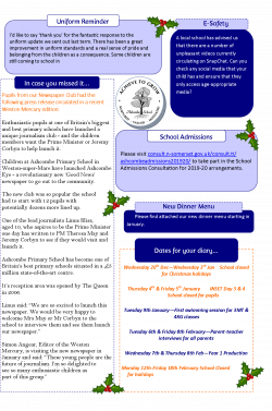 Newsletters - Ashcombe Primary School