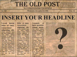 Love it!!!!Editable old newspaper template-opens in ...