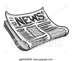 Vector Illustration - Newspaper cover page. Stock Clip Art ...