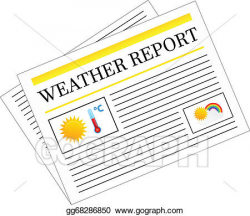 Vector Stock - Weather report newspaper. Clipart ...