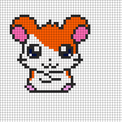 Hamtaro Perler Bead Pattern | Bead Sprites | Characters Fuse Bead ...
